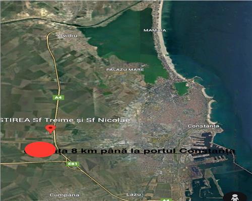 Teren 5500 mp la 8 km de Portul Constanta