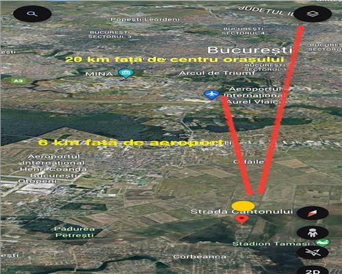 Vanzare teren Corbeanca zona in plina dezvoltare la 6 km de aeroport